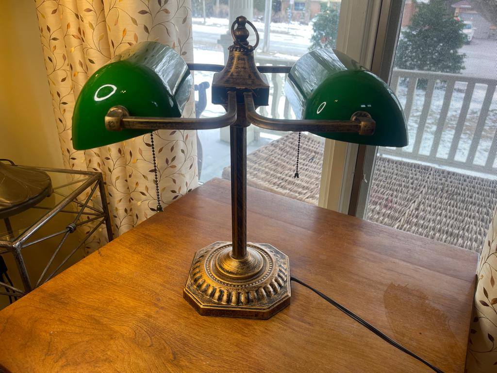 Antique green desk lamp - Etsy 日本