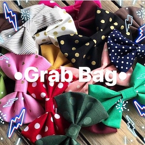 Hair Bow Grab Bag, Variety of Hair Bows, Mix Order of Hair Bows, Grab Bag Mystery Hair Bow Bundle,