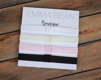 Elastic Headband: Interchangeable Hair Bow, Infant to Adult