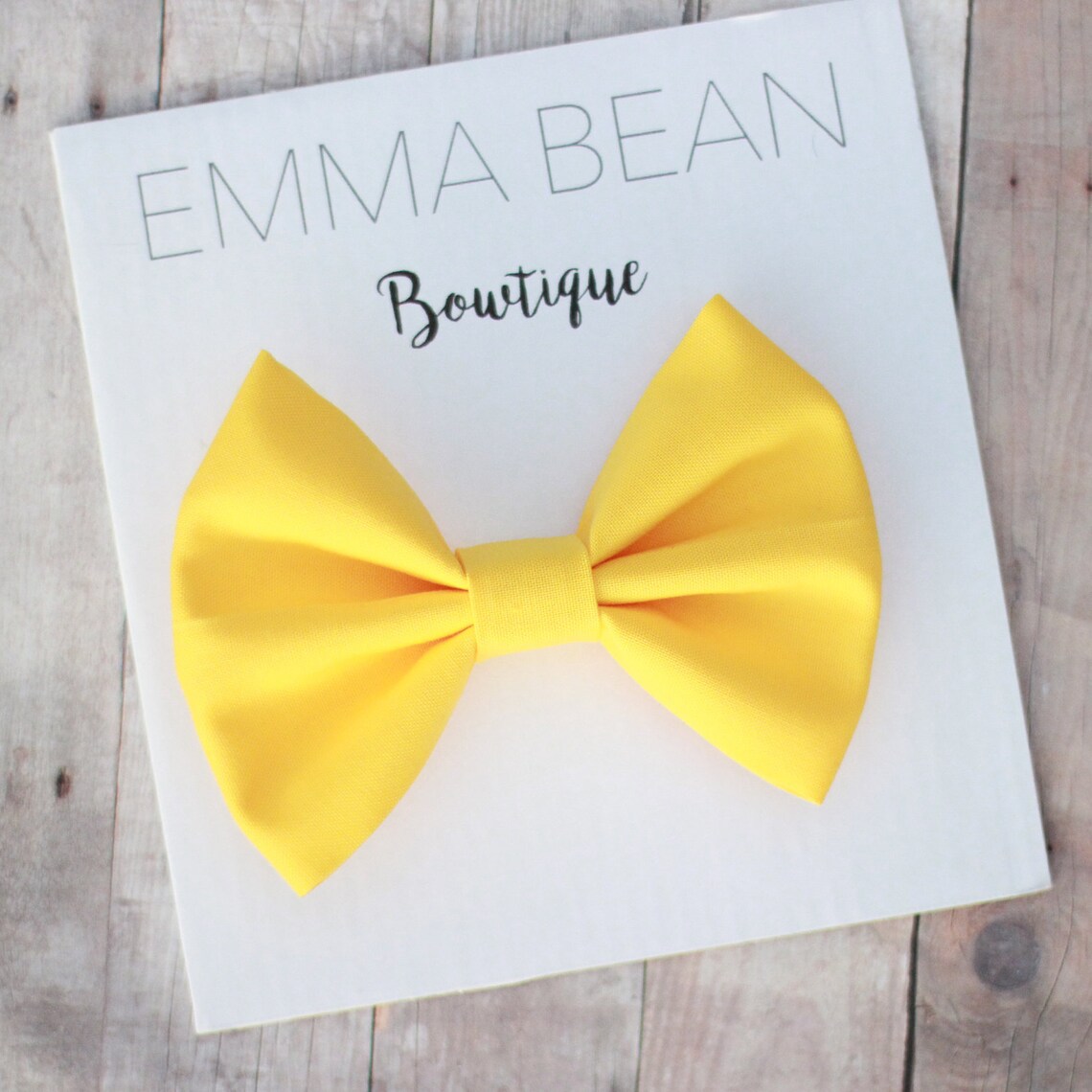 YELLOW BOW CLIP