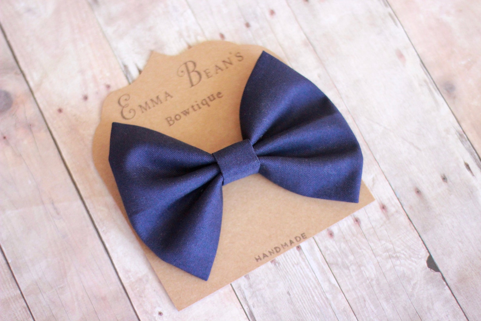 Navy Blue Bow Hair Tie - H&M - wide 3