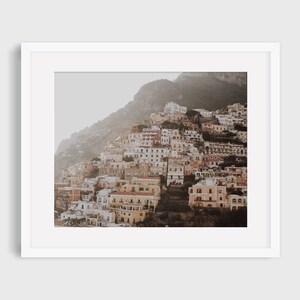 Positano Pastels | Positano, Italy | Amalfi Coast Art Photography | Minimal Wall Decor | Coastal Print