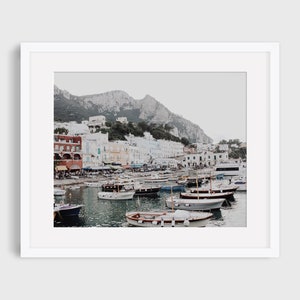 Marina di Capri | Capri, Italy | Amalfi Coast Art Photography | Minimal Wall Decor | Coastal Print