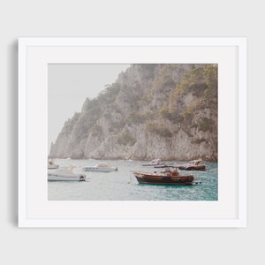 Marina Piccola | Capri, Italy | Amalfi Coast Art Photography | Minimal Wall Decor | Coastal Print