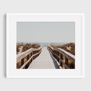 | de la 8e rue Tybee Island, géorgie | | de photographie d’art Savannah Décoration murale minimale | Impression côtière