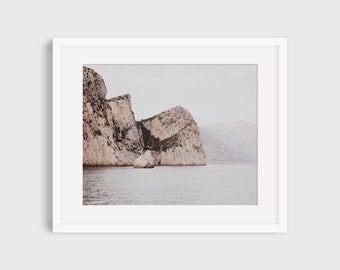 De l'| de l’eau Positano, Italie | | de photographie d’art de la côte amalfitaine Décoration murale minimale | Impression côtière