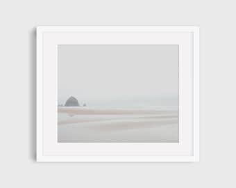 Cannon Beach, Oregon | Pacific Ocean | Ocean Art Photography | Minimal Wall Decor | Coastal Print