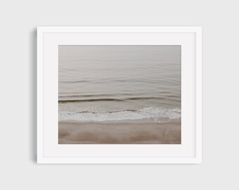 Acque calme / Myrtle Beach, Carolina del Sud / Fotografia artistica della costa orientale / Decorazione murale minimale / Stampa costiera