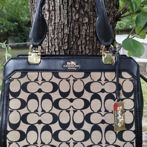 RARE COACH MADISON Mini Lexington Signature Carryall Purse