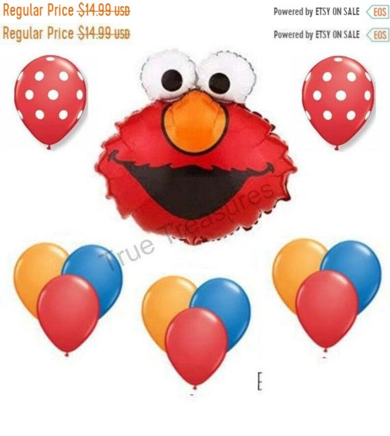 ON SALE Elmo 12 PC Elmo Balloon Bouquet Kit Balloons birthday party supplies shower sesame street
