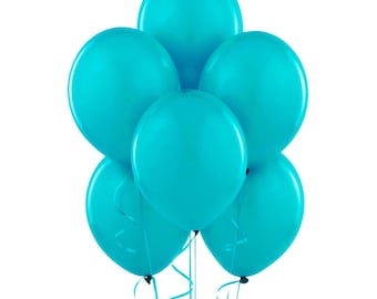 25 Turquoise  balloons 11"  latex Balloon set Wedding, shower, graduation kids birthday party decor supplies