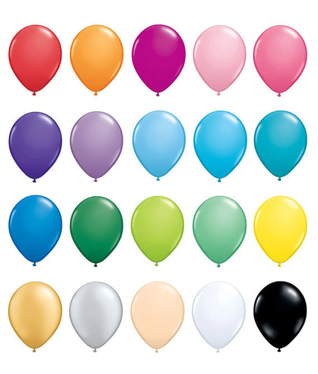 12 Latex Balloons 11" (you Choose Color) Superior Quality Qualatex, Wedding Shower Balloon ...