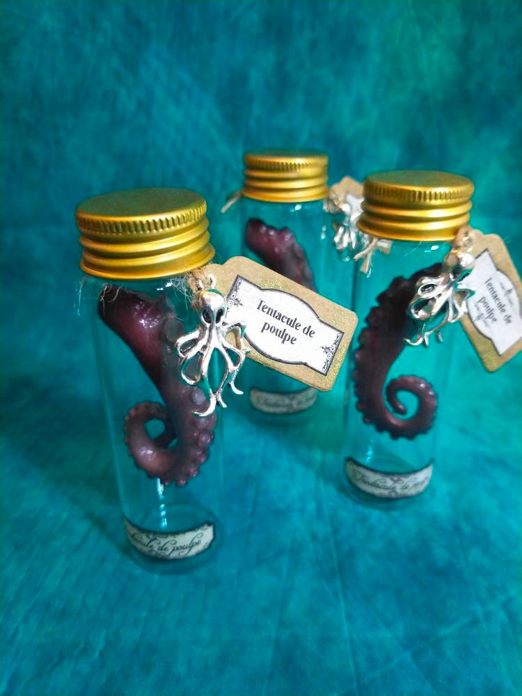 Tube Cabinet de Curiosités Tentacule Poulpe