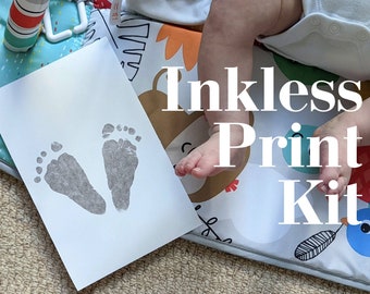 Inkless Print Kit for handprint and footprint, keepsake, baby shower gift