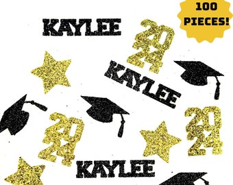 2024 personalized name confetti, Personalized Party Gift, Graduation confetti, Class of 2024, 2024 confetti, Graduation party decorations