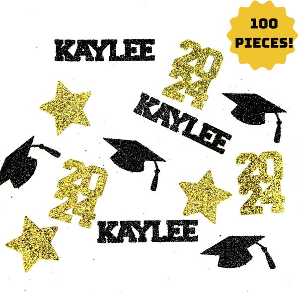 2024 personalized name confetti, Personalized Party Gift, Graduation confetti, Class of 2024, 2024 confetti, Graduation party decorations