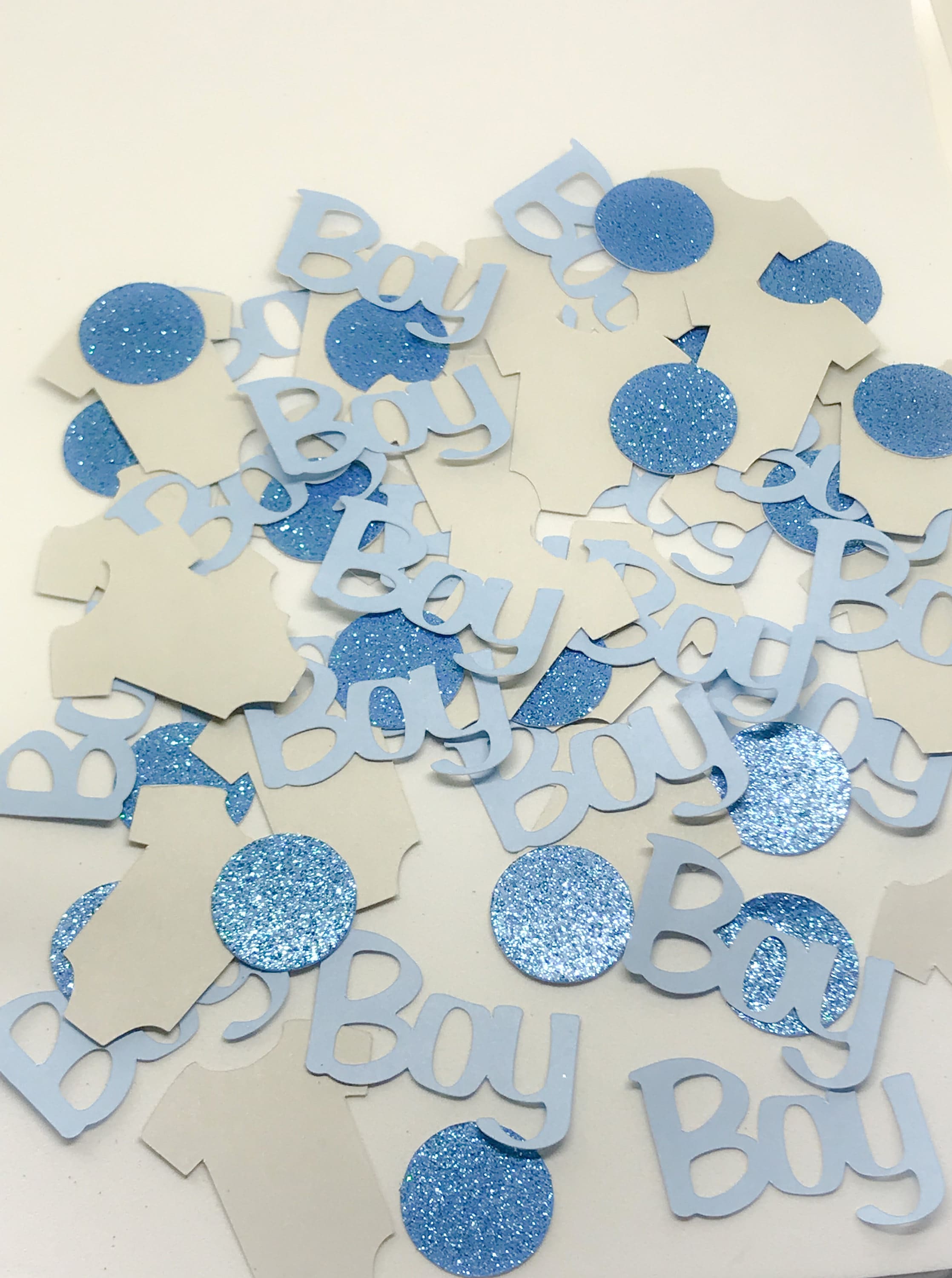Baby Shower Table Confetti Baby Boy Confetti Jumbo Confetti Etsy