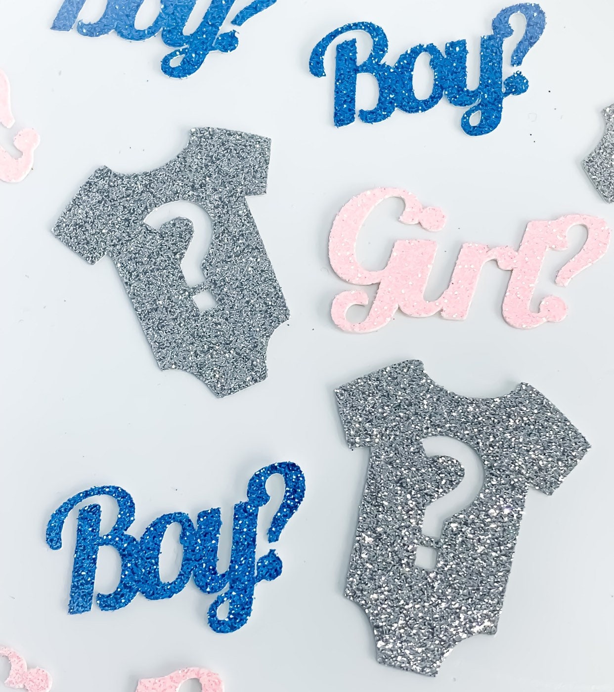 Gender Reveal Table Confetti Gender Reveal Party Decorations Etsy