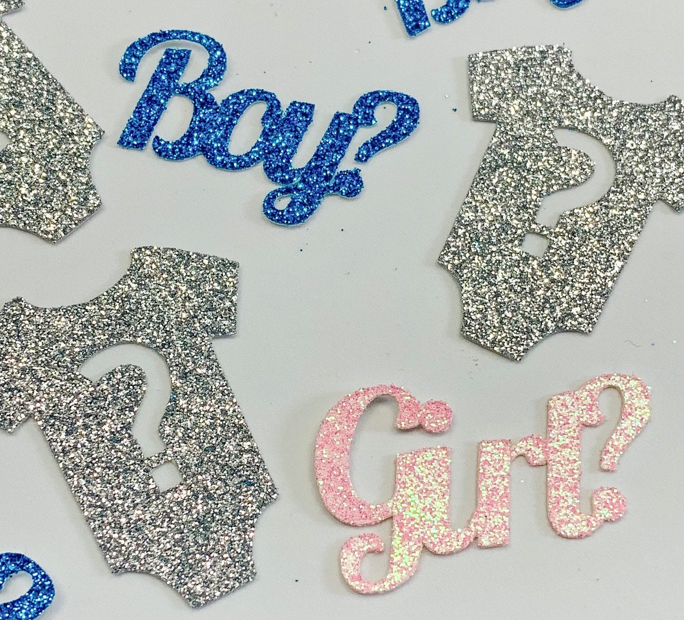 Gender Reveal Table Confetti Gender Reveal Party Decorations Etsy
