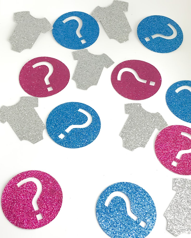 Gender Reveal Decorations Gender Reveal Confetti Glitter Etsy