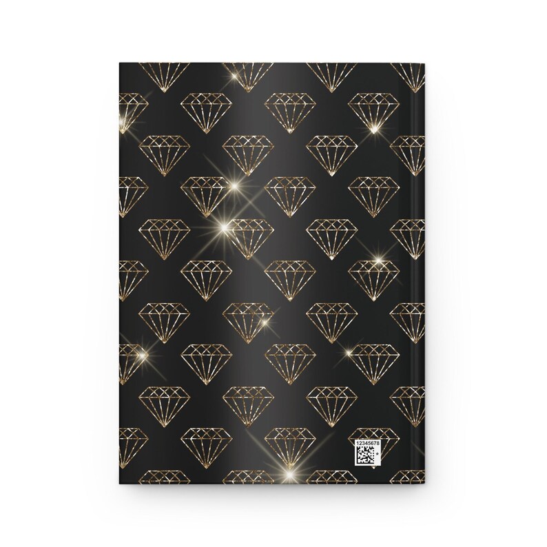 Bling Journal, Diamond Pattern Notebook, Custom Name Diary