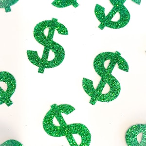Dollar sign confetti, Money confetti, Graduation Party Decoration, Promotion Party Decorations, Dollar sign decorations, Money decorations,