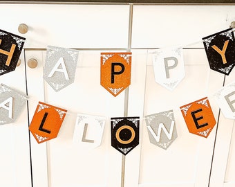 Happy Halloween Banner, Halloween Home Decorations, Halloween Sign