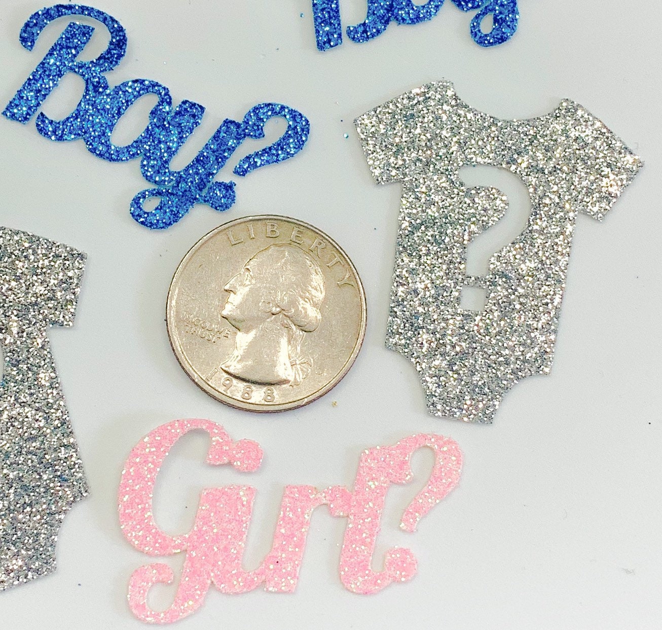 Gender Reveal Table Confetti Gender Reveal Party Decorations Etsy