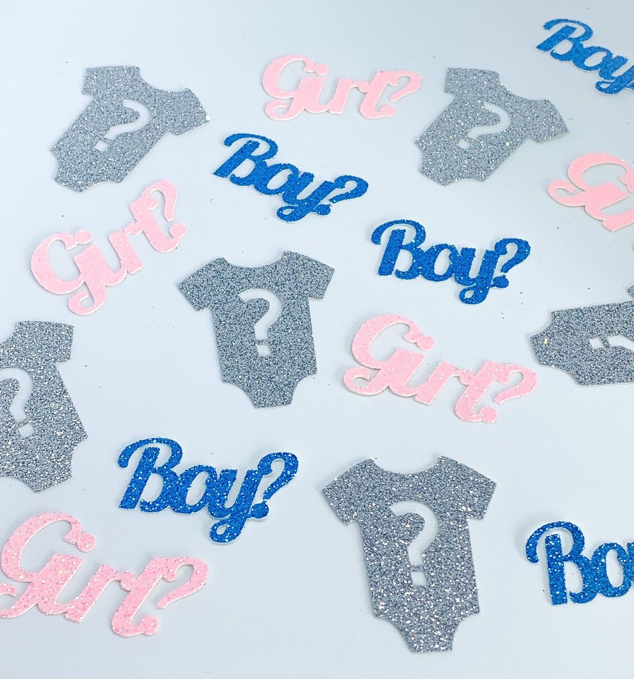 Gender Reveal Table Confetti Gender Reveal Party Decorations Etsy