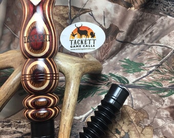 Red Wine, Brown and White Adjustable Deer Call