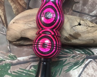 Pink Lady Laminate (Pink & Black) Double Reed Duck Call