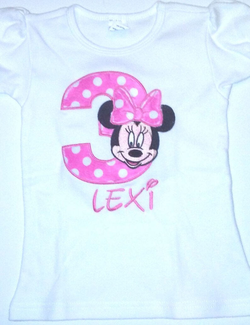 minnie mouse 3rd birthday shirt