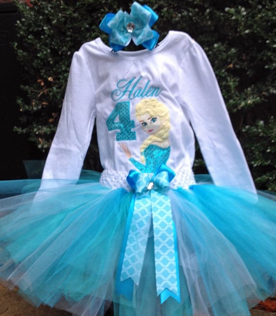 frozen tutu birthday outfit