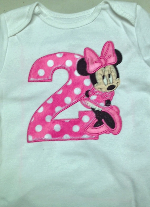 minnie mouse birthday onesie
