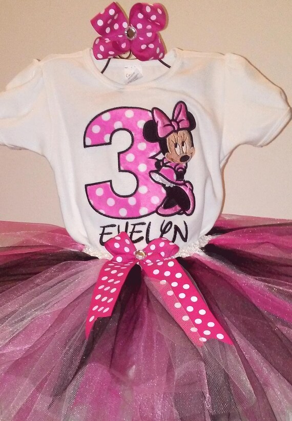 3rd birthday minnie mouse outfit