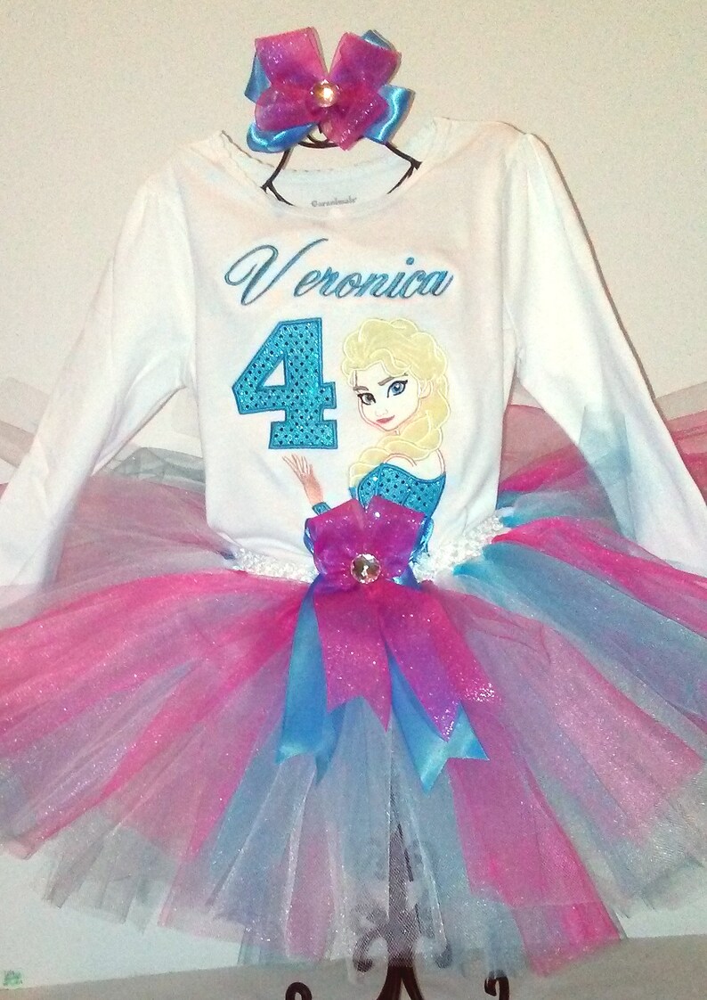frozen 4th birthday outfit