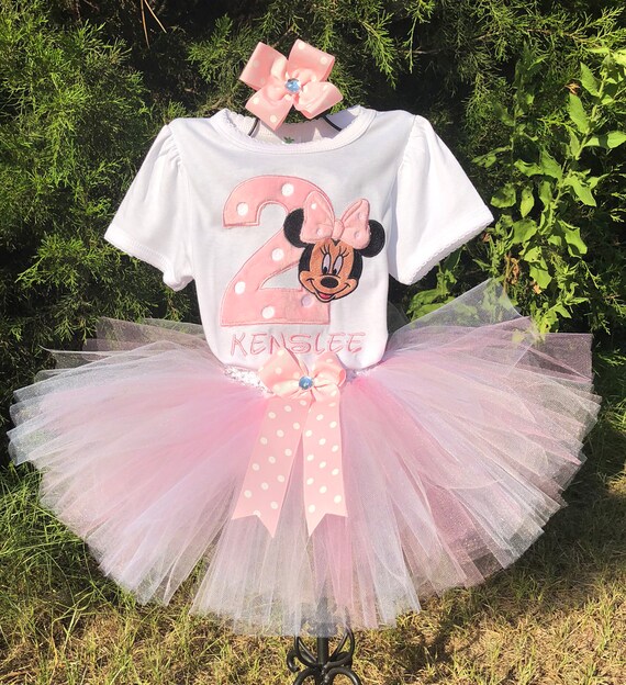 Minnie Mouse Pink 2nd Birthday Outfit 
