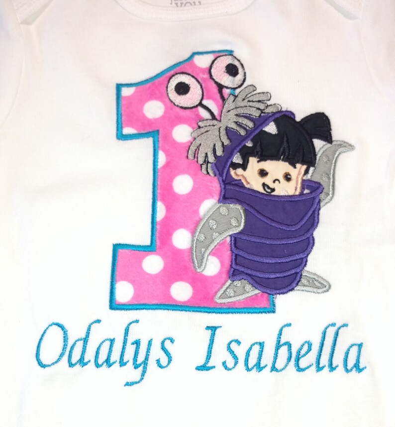 Boo Monster's Inc 1st Birthday Bodysuit/shirt Hot Pink - Etsy