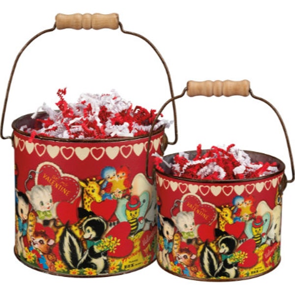 Valentine Bucket Set Vintage Style