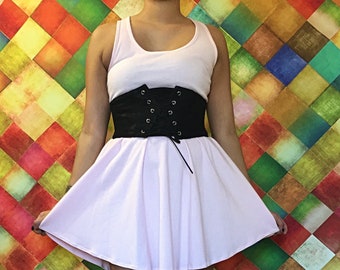 Tank Babydoll Dress - NADAVILLE // womens babydoll dress with racer back dress for womens lounge dress womens casual dress fit and flare