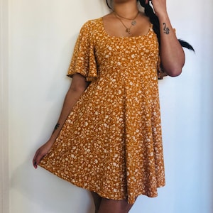 Babydoll Dress - STAR GAZER // bell sleeve dress flared sleeve dress flown sleeve dress going out dress party dress casual dress sun dress