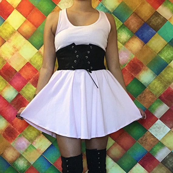 Tank Babydoll Dress - NADAVILLE // Womens Babydoll Dress with Racer Back Dress for Womens Lounge Dress Womens Casual Dress Fit and Flare