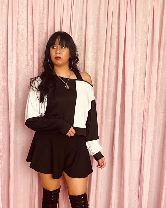 Mangas Acampanadas Mono Corto Ancho Short Overall Jumpsuit 90er