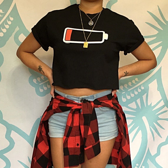 funny graphic crop tops
