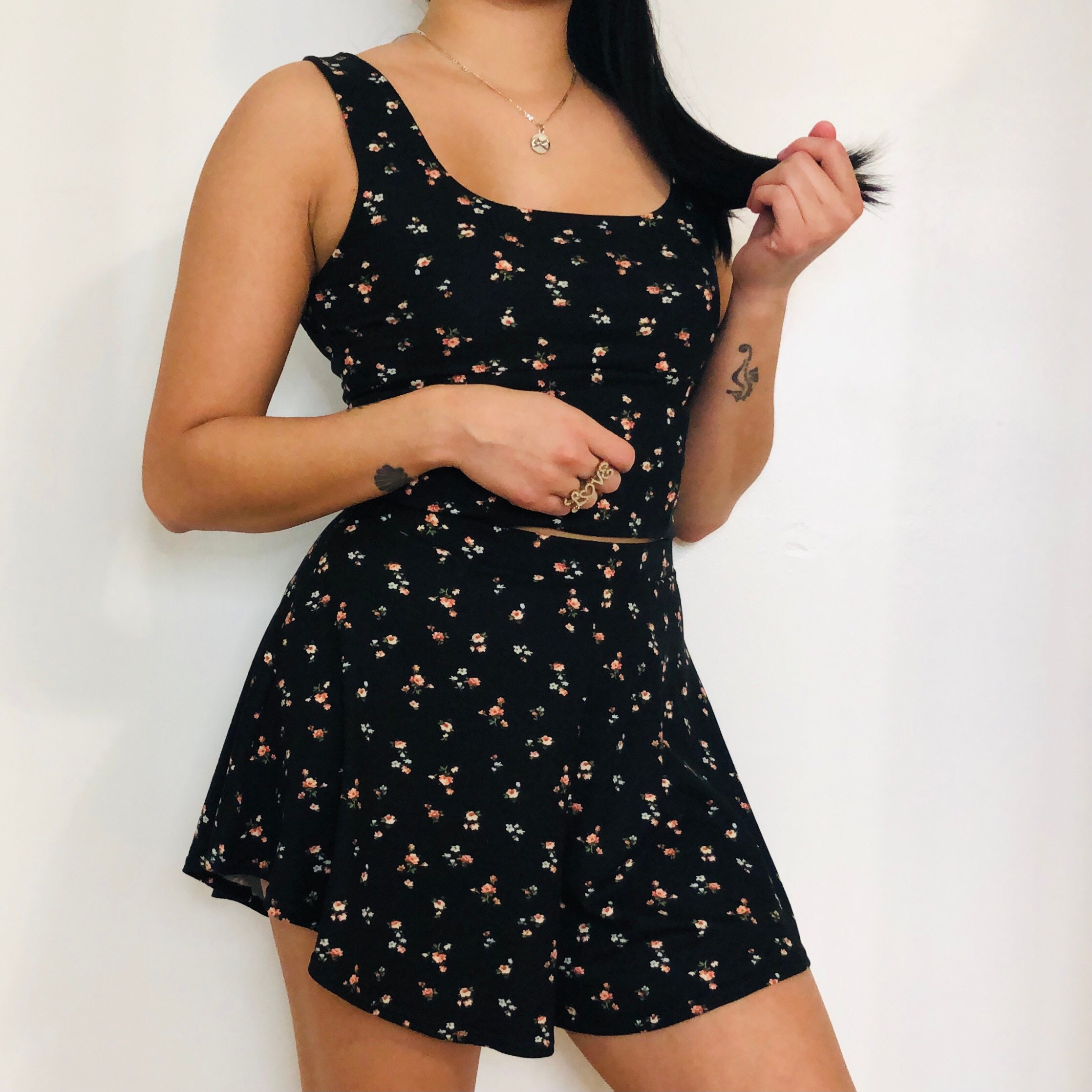 Matching Set - RENEGADE // crop top and shorts matching set for womens two piece set bridal party getting ready outfits matching lounge set