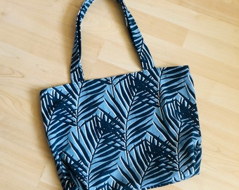 SHOPPING TOTE - Palm Leaves // shopping bag // tote bag // market tote // market bag // reusable shopping bag // reusable shopping tote