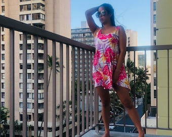 Babydoll-jurk - REVEL // tankjurk // vrijetijdsjurk voor dames babydolljurk uit dameslounge jurk voor dames strandkleedje voor dames