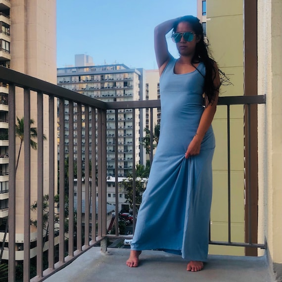Tank Maxi Dress - VACAY // Womens Maxi Dress With Empire Waist Maxi Dress  Babydoll Maxi Dress Sleeveless Loung Dress With Relaxed Fit Dress - Etsy  Israel