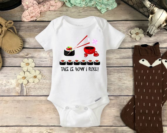 Cute Sushi Onesie® Baby Shower Gift 