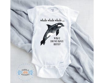 Whale Orca Baby Onesie®: Nautical Shower Gift
